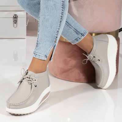 Stivali in pelle naturale Grey Relly6 